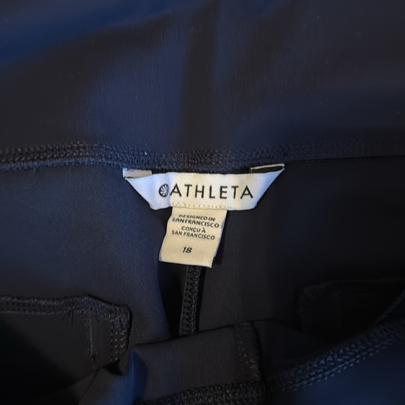 🍍ATHLETA SLACKS🍍Zip pockets🍍Sz 18🍍inseam 26”🍍Navy - Picture 2 of 3